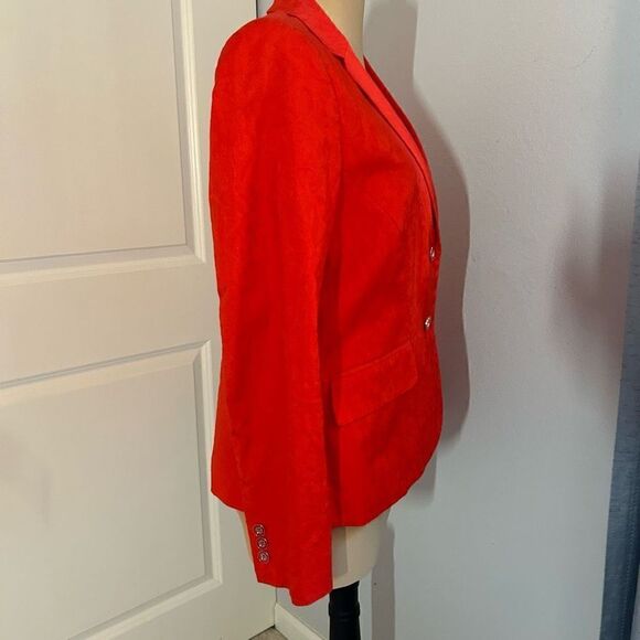 The 7th Avenue Design Studio New York and Co Red Cotton Blazer - Picture 4 of 6